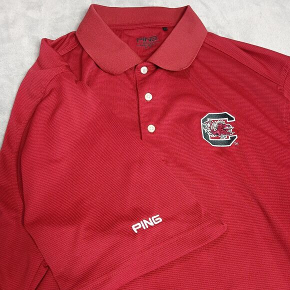 Ping Other - South Carolina Gamecocks Ping Polo Shirt Mens XL Garnet Golf Football Stretch